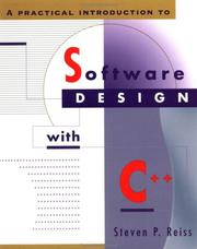 Cover of: A practical introduction to software design with C++