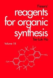 Cover of: Fiesers' Reagents for Organic Synthesis by Tse-Lok Ho