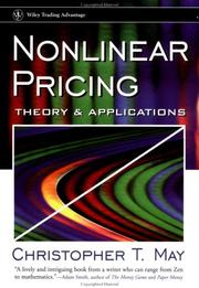 Cover of: Nonlinear pricing: theory & applications