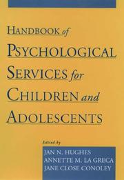 Cover of: Handbook of Psychological Services for Children and Adolescents by 