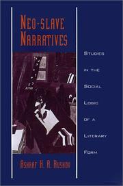 Cover of: Neo-slave narratives | Ashraf H. A. Rushdy