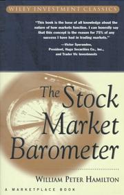 Cover of: The stock market barometer by Hamilton, William Peter