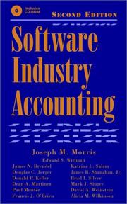 Cover of: Software industry accounting by Joseph M. Morris