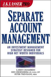 Cover of: Separate Account Management by Larry Chambers, Ken Ziesenheim, Peter Trevisani