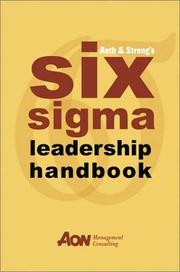 Cover of: Rath & Strong's Six Sigma Leadership Handbook by Rath & Strong
