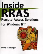 Cover of: Inside RRAS: Remote Access Solutions for Windows NT