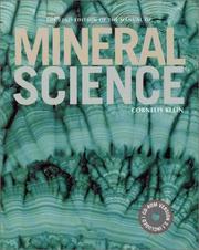 Cover of: Manual of Mineral Science, 22nd Edition (Manual of Mineralogy) by Cornelis Klein
