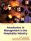 Cover of: Introduction to management in the hospitality industry