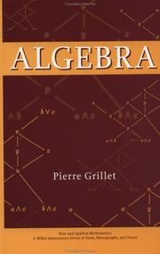 Cover of: Algebra by Pierre A. Grillet