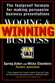 Cover of: Wooing & Winning Business | Spring Asher