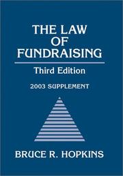 Cover of: The Law of Fundraising, 2003 Supplement