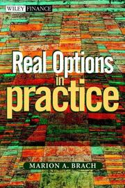 Cover of: Real Options in Practice | Marion A. Brach