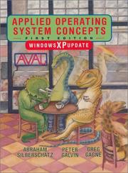 Cover of: Applied Operating System Concepts, Windows XP Update (Windows Xp Update) by Abraham Silberschatz, Peter Baer Galvin, Greg Gagne