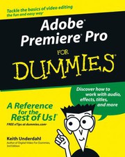 Cover of: Adobe Premiere Pro for dummies by Keith Underdahl