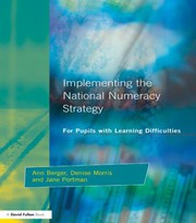 Cover of: Implementing the National Numeracy Strategy: For Pupils with Learning Difficulties