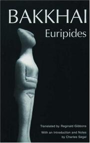 Cover of: Bakkhai by Euripides