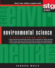 Cover of: Environmental Science: A Self-Teaching Guide (Wiley Self-Teaching Guides)
