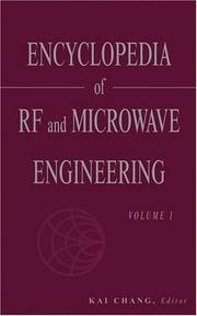 Cover of: Encyclopedia of RF and Microwave Engineering , 6-Volume Set by Kai Chang