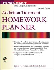 Cover of: Addiction Treatment Homework Planner (Practice Planners)