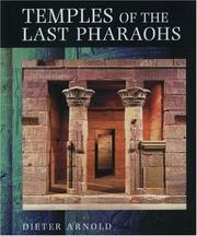 Cover of: Temples of the last pharaohs