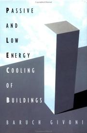 Cover of: Passive Low Energy Cooling of Buildings (Architecture)