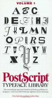 Cover of: PostScriptTM Typeface Library, Vol. 1, Serif & Script