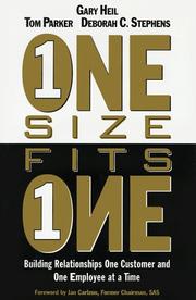 Cover of: One Size Fits One by Gary Heil, Tom Parker, Deborah C. Stephens