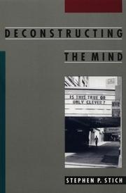 Cover of: Deconstructing the Mind