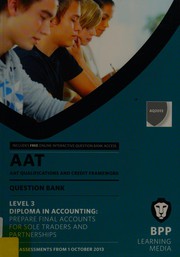 Cover of: AAT qualifications and credit framework (QCF) AQ2013 by BPP Learning Media (Firm)