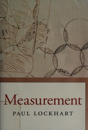 Cover of: Measurement by Paul Lockhart
