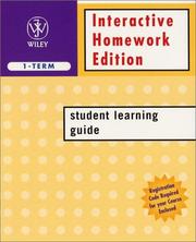 Cover of: Interactive Homework Edition Student Learning Guide (1-Term)