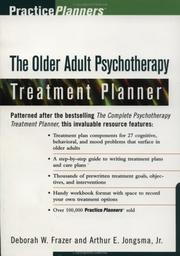 Cover of: The older adult psychotherapy treatment planner