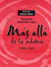 Cover of: Más allá de las palabras, Activities Manual: Intermediate Spanish