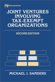 Cover of: Joint ventures involving tax-exempt organizations