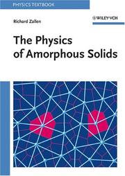 Cover of: The Physics of Amorphous Solids by Richard Zallen