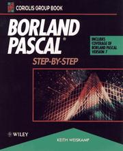 Cover of: Borland Pascal: step-by-step