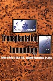 Transplantation immunology by Fritz H. Bach