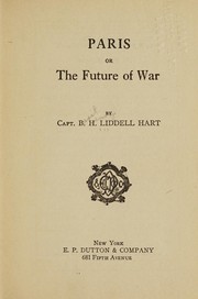 Cover of: Paris: or, The future of war