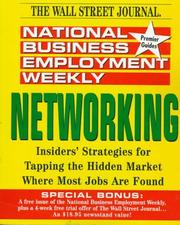 Cover of: National Business Employment Weekly: Networking