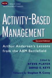 Cover of: Activity-based management by edited by Steve Player and David E. Keys.