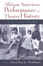 Cover of: African American Performance and Theater History: A Critical Reader