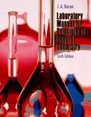 Laboratory Manual for Principles of General Chemistry by Jo Allan Beran