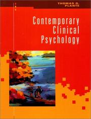 Cover of: Contemporary clinical psychology