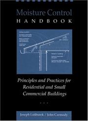 Cover of: Moisture Control Handbook: Principles and Practices for Residential and Small Commercial Buildings