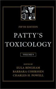 Cover of: Patty's Toxicology, Cumulative Index, Volume 9 (Patty's Toxicology) by Eula Bingham, Barbara Cohrssen, Charles H. Powell