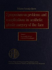 Cover of: Symposium on problems and complications in aesthetic plastic surgery of the face