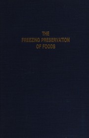 Cover of: Freezing Preservation of Foods Commercial Freezing