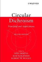 Cover of: Circular Dichroism: Principles and Applications, 2nd Edition