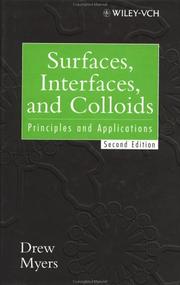 Cover of: Surfaces, interfaces, and colloids: principles and applications