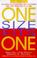 Cover of: One Size Fits One